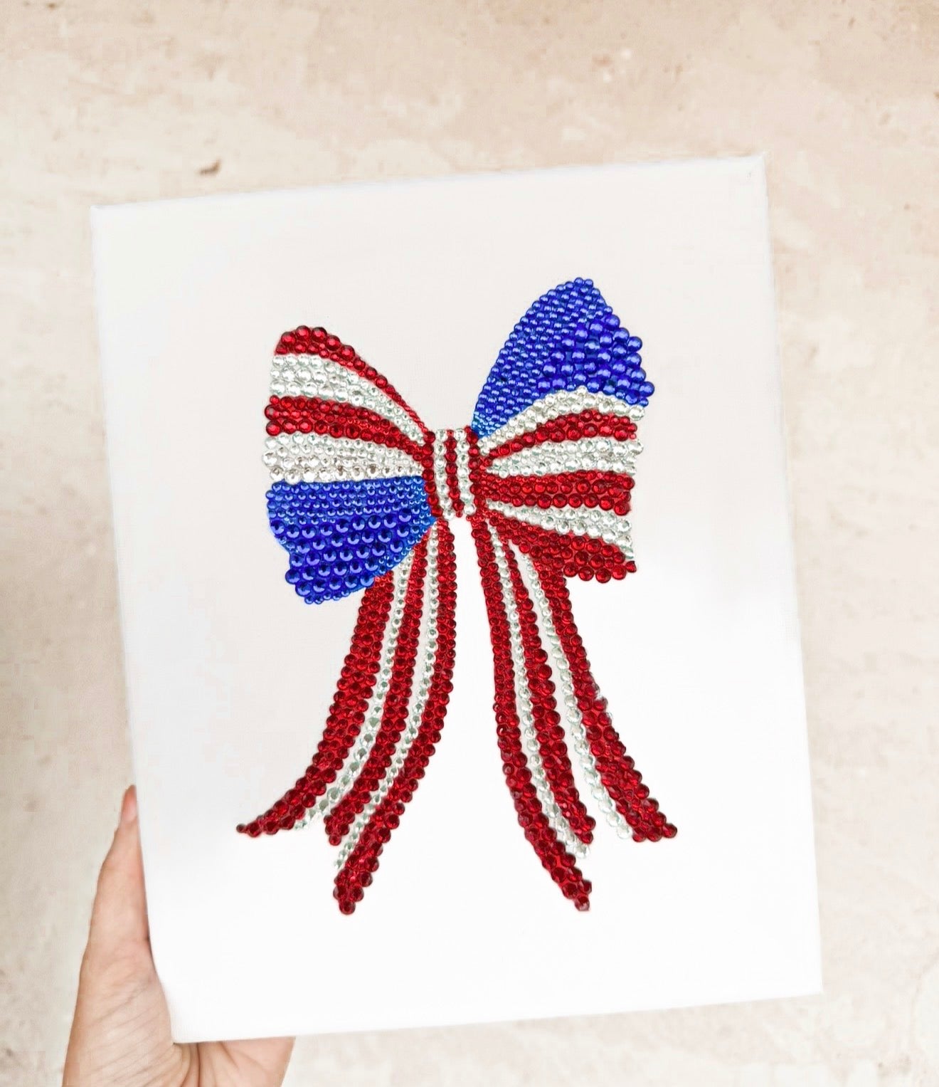 Dainty American Bow Diamond Art