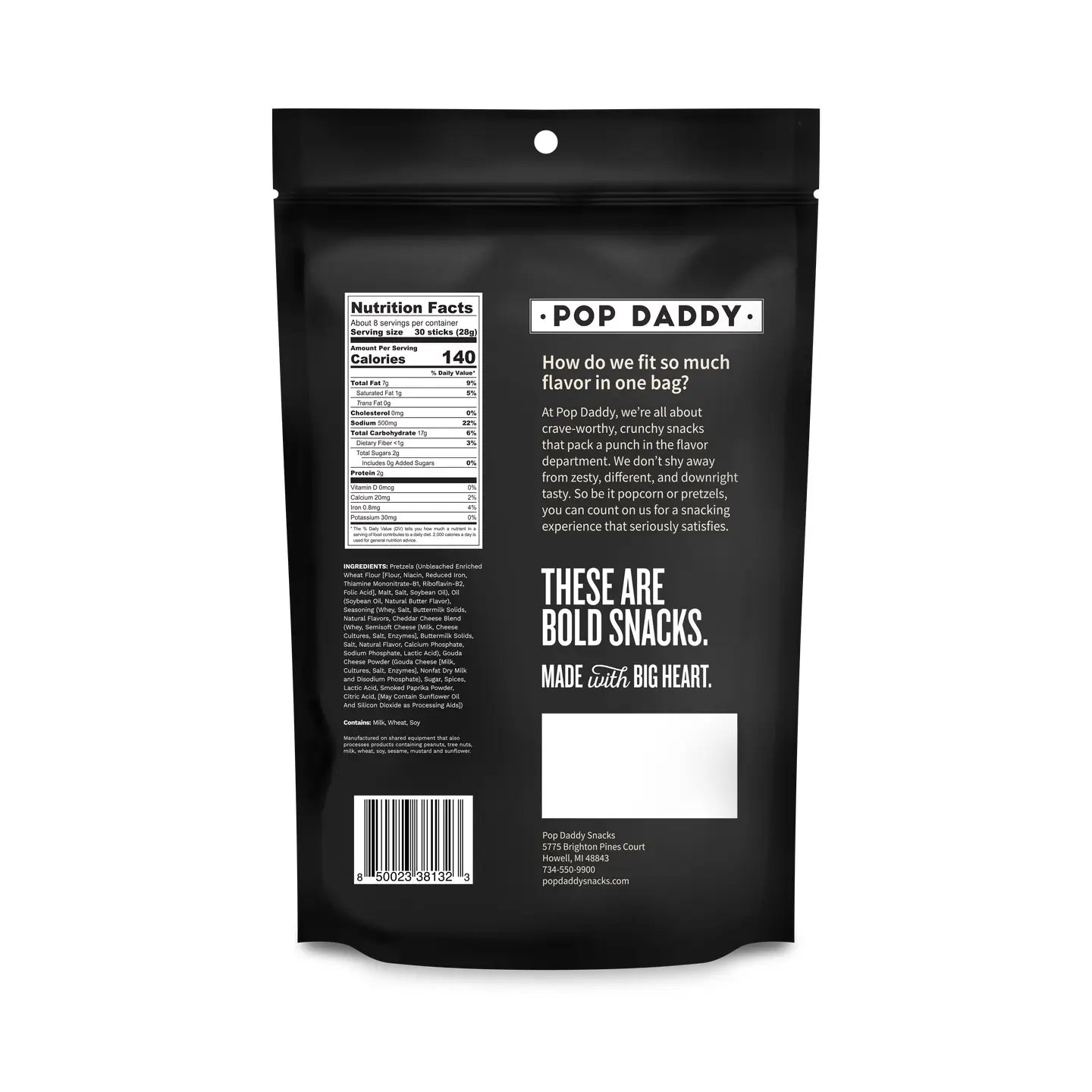Pop Daddy – Beer Cheese Seasoned Pretzels 7.5oz