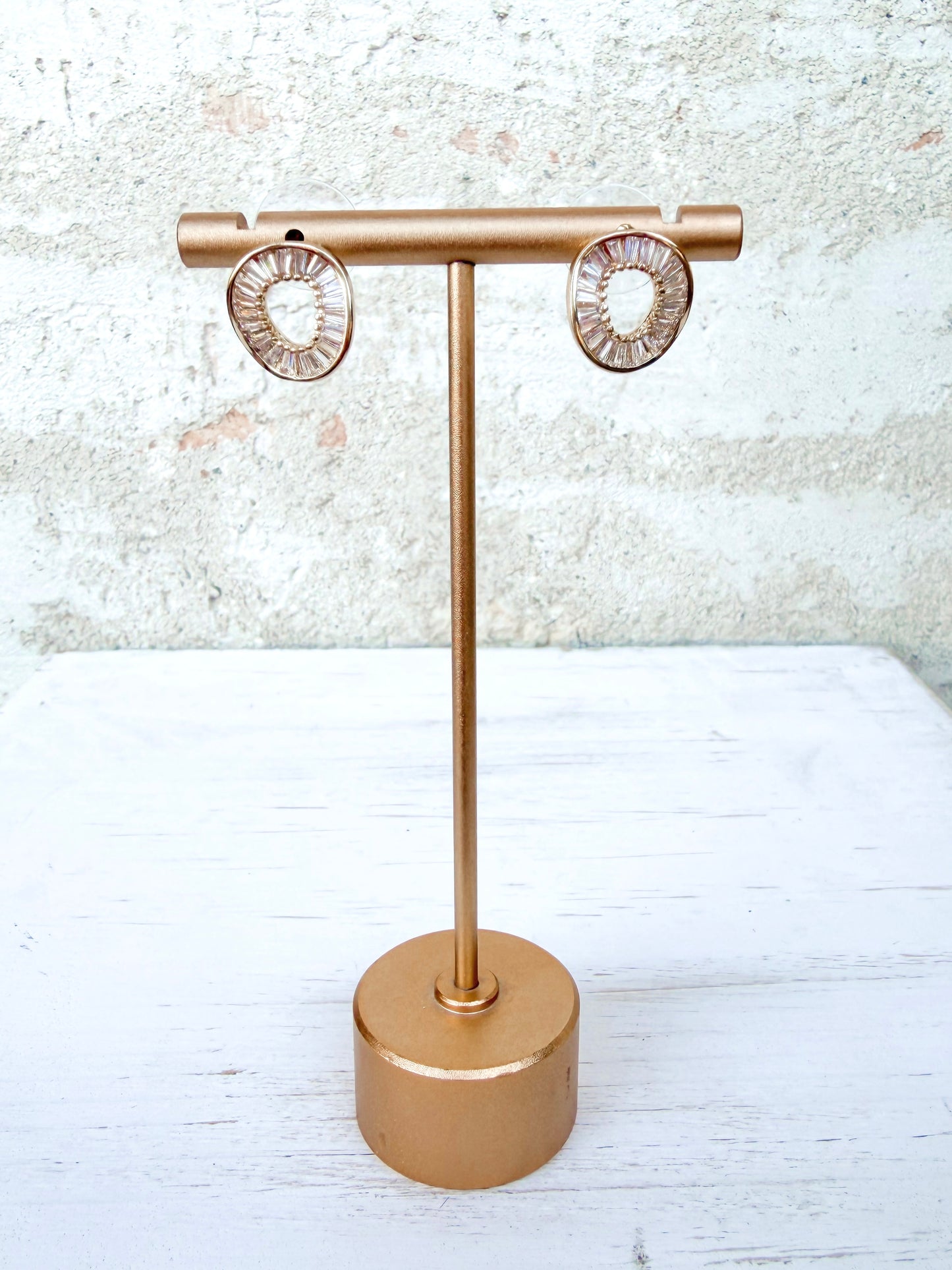Chic Geometric Circle Drop Earrings
