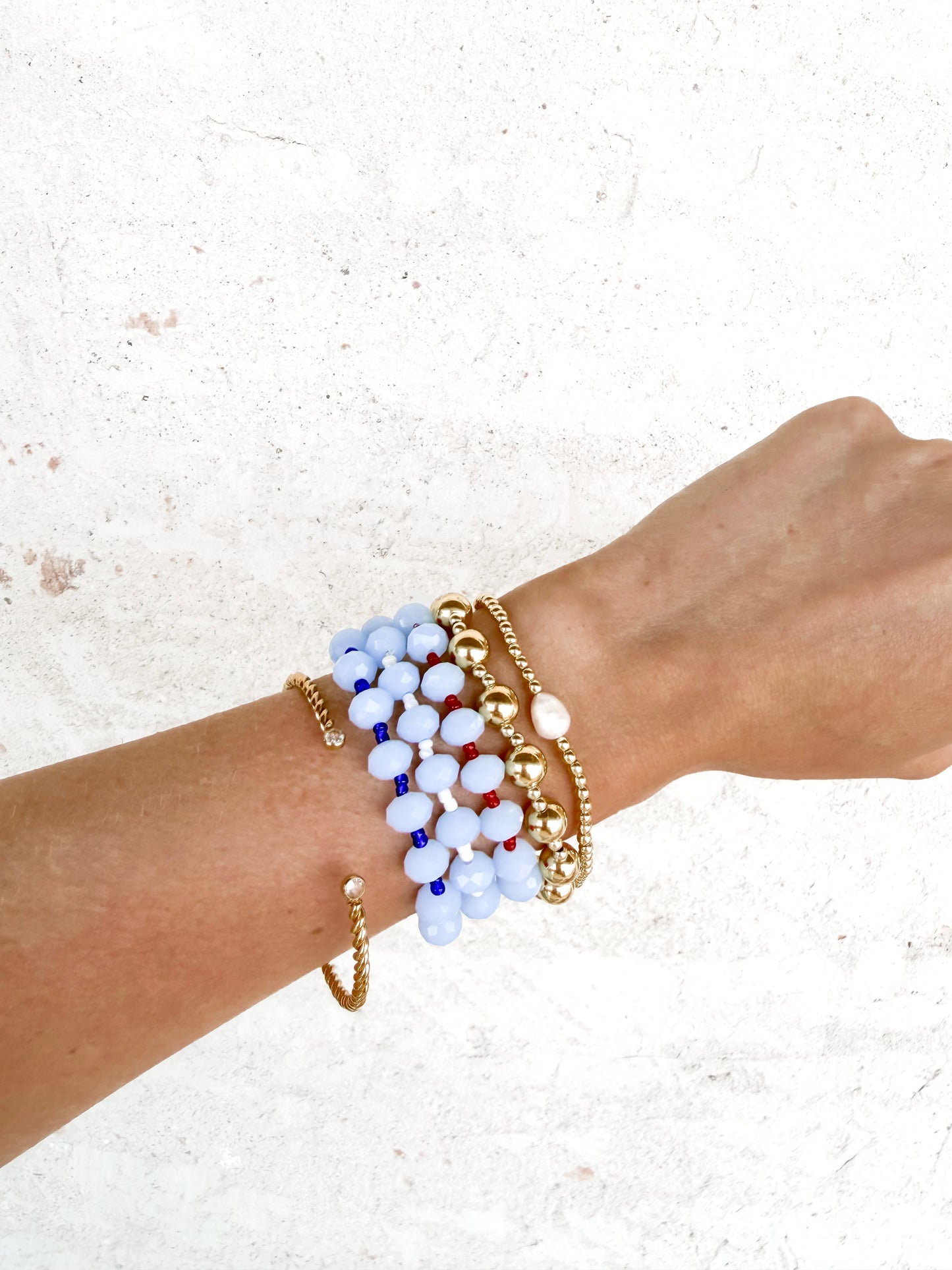 4th Of July Bracelet Stack