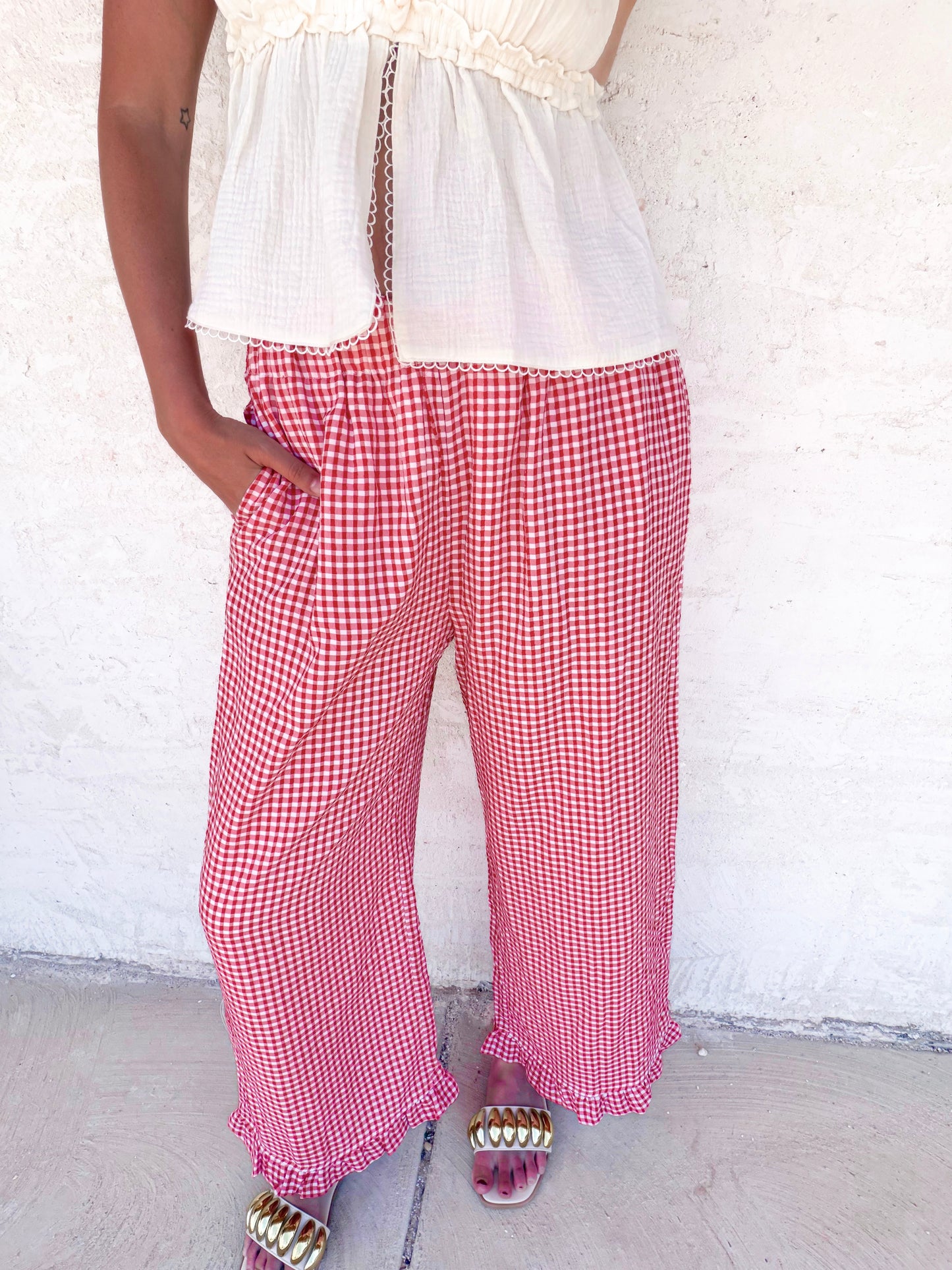 Sweet Tea Gingham Pants