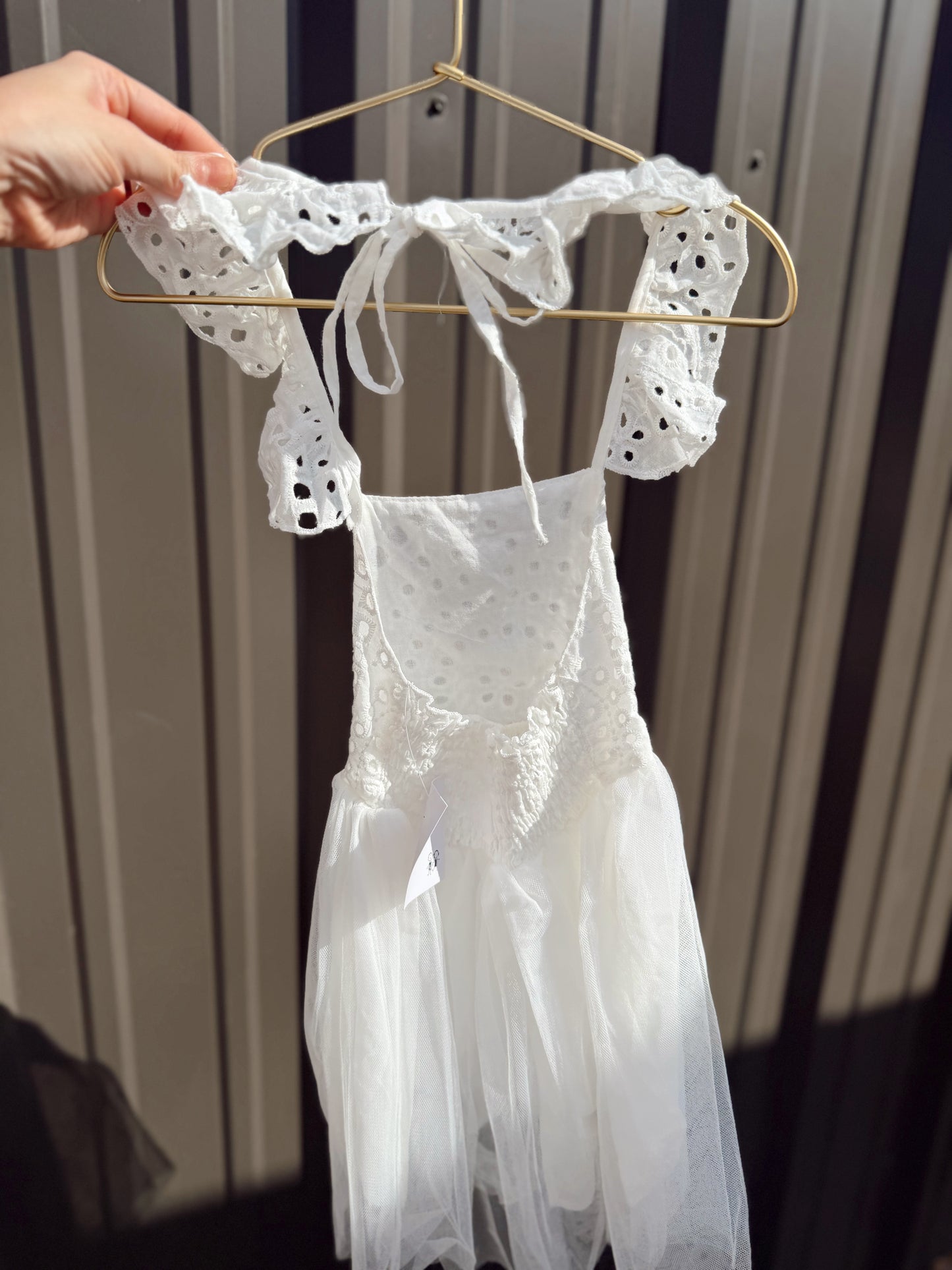 Opal Lace Dress White
