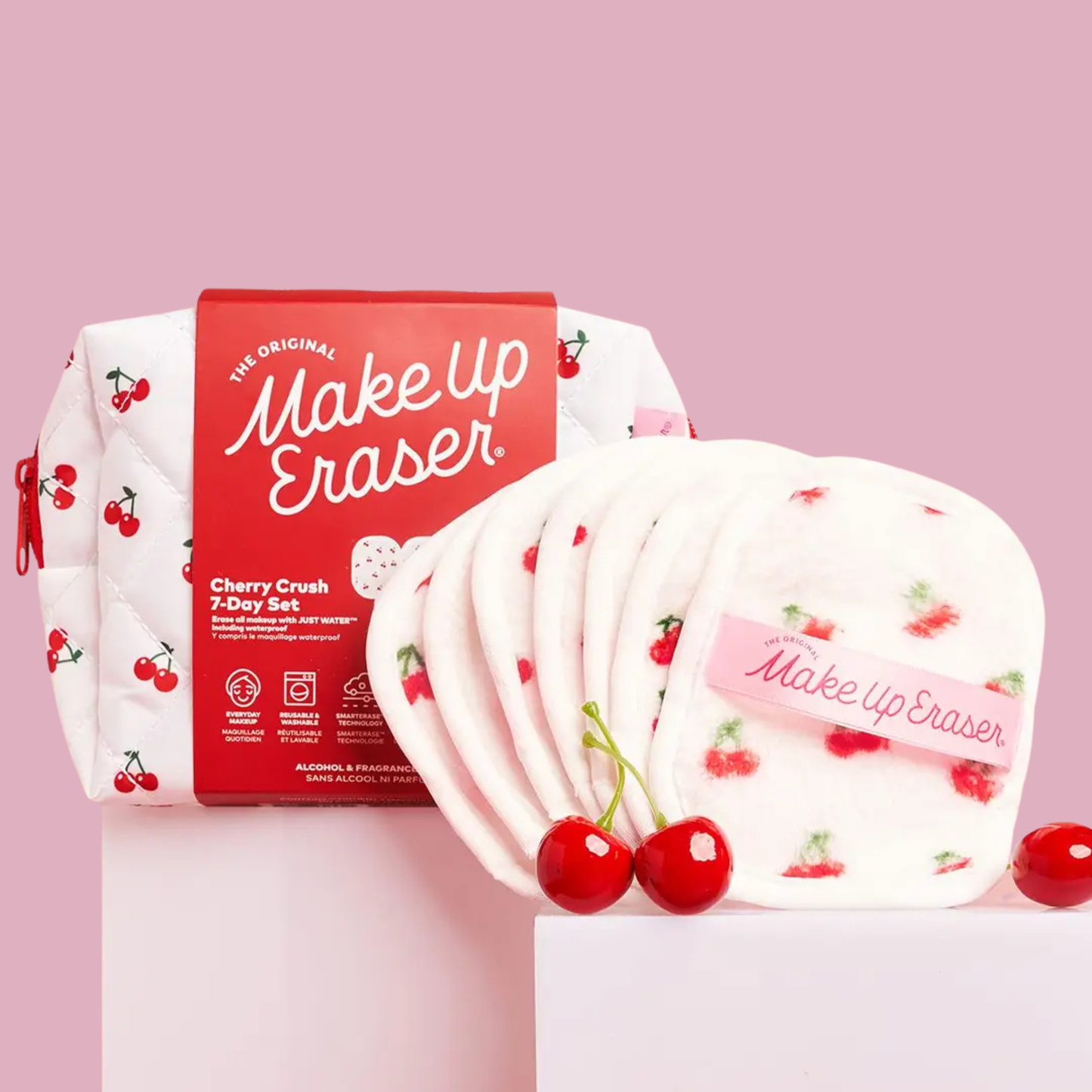 Cherry Crush 7-Day Set & Makeup Bag Gift Set
