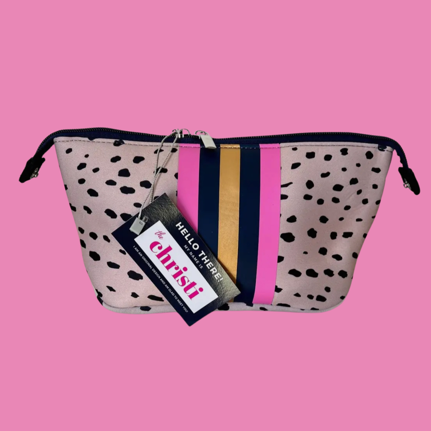 The Christi Small Neoprene Makeup Bag