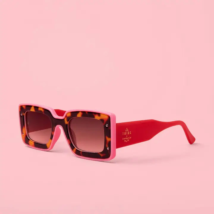 Deco Sunglasses Pink + Red