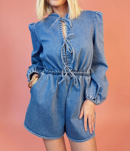 Blue Jean Babe Romper