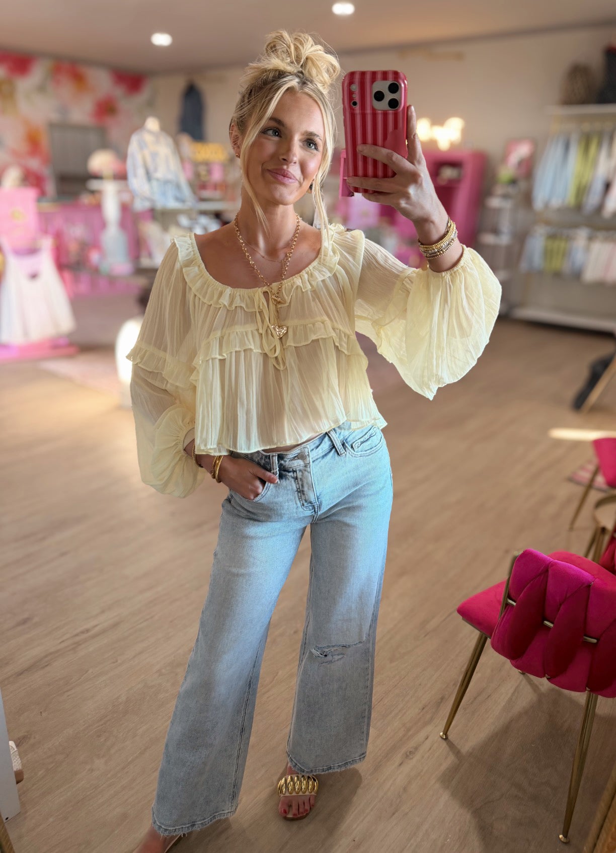 ruffle cup top