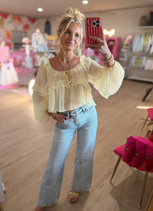 ruffle cup top