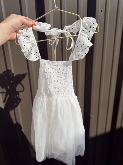 Opal Lace Dress White