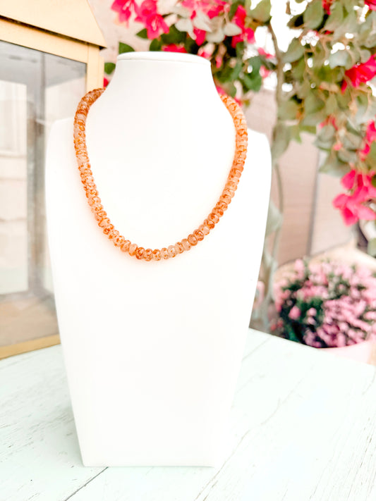 Orange Beaded Necklace