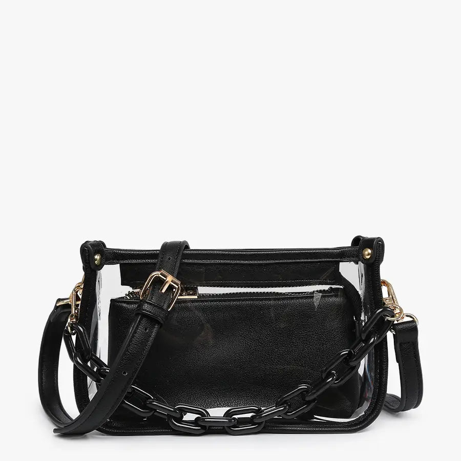 Jessica Stadium Clear Crossbody Bag
