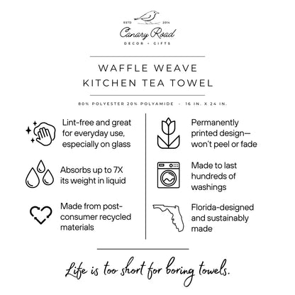Mother's Day Gift Best Mom Present Kitchen Towel Waffle