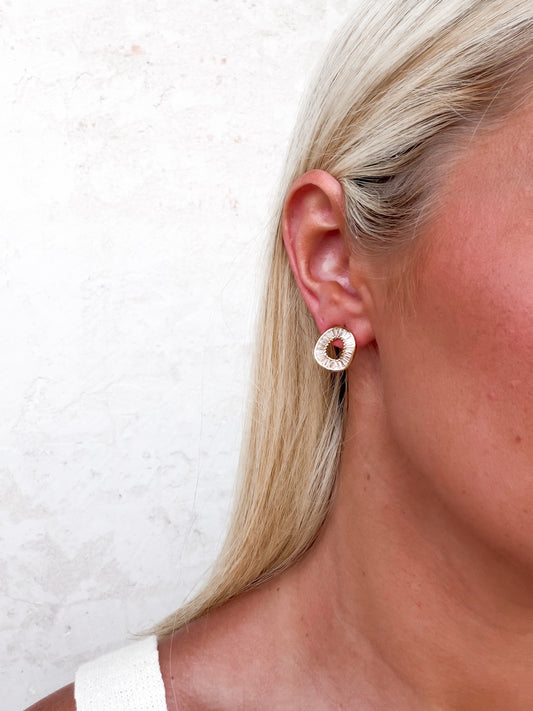 Chic Geometric Circle Drop Earrings