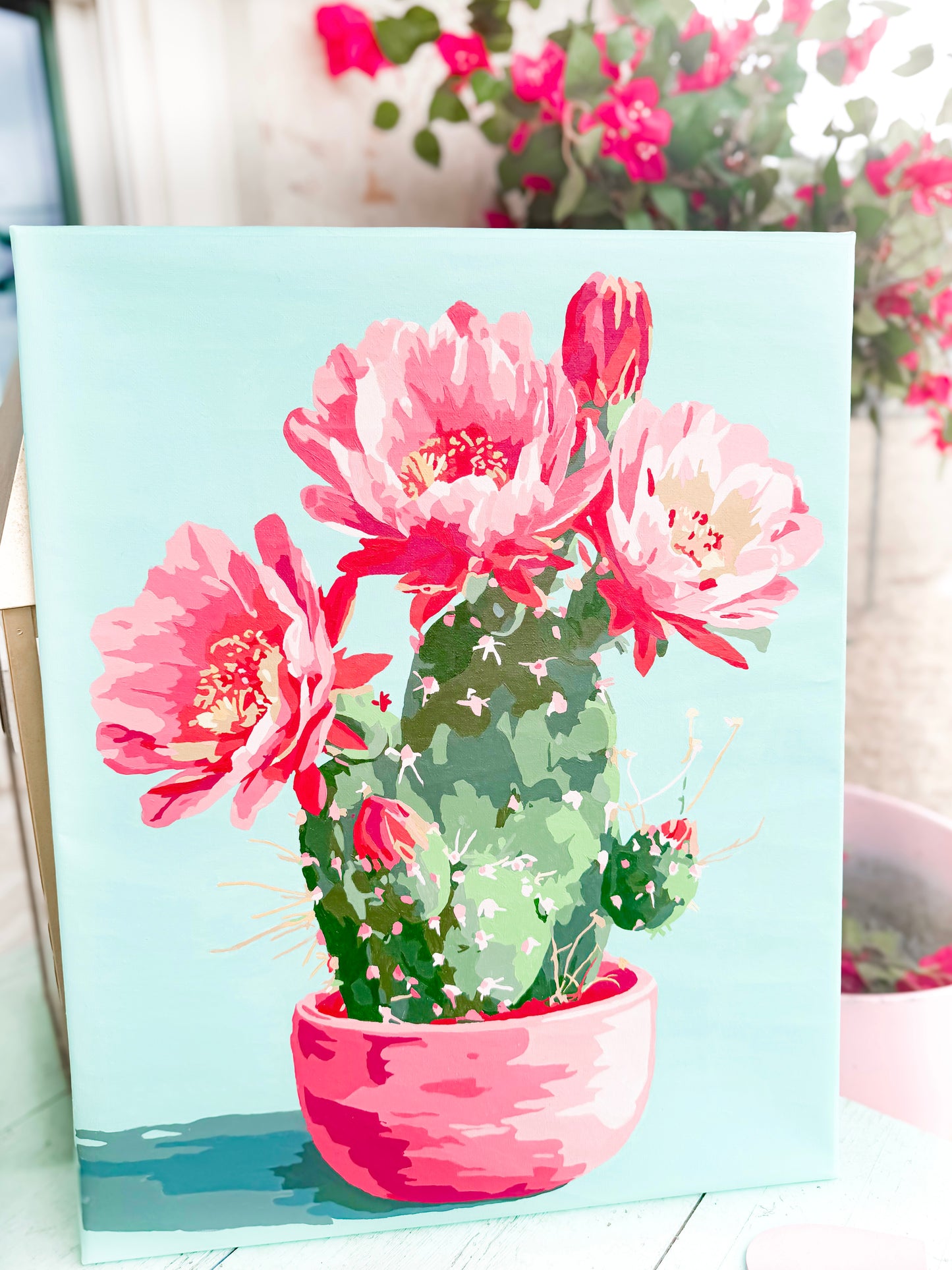 Cactus Sun Painting
