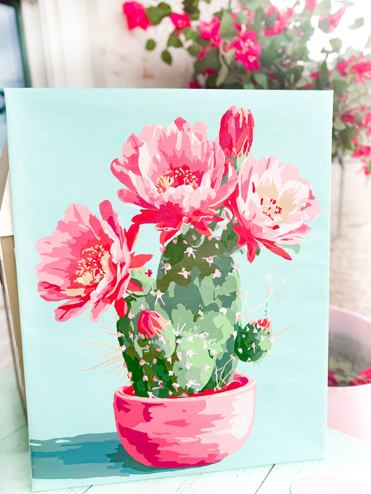 Cactus Sun Painting