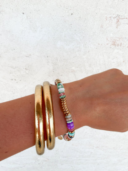 Aurora Colorful Natural Stone Beaded Bracelet