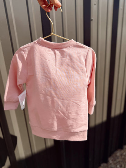 Baby Girls Bow Football Sweatshirt