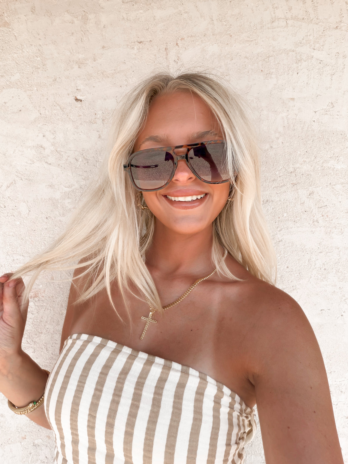 Cruz - Unisex Aviator Sunglasses – Polarized Hair-Friendly