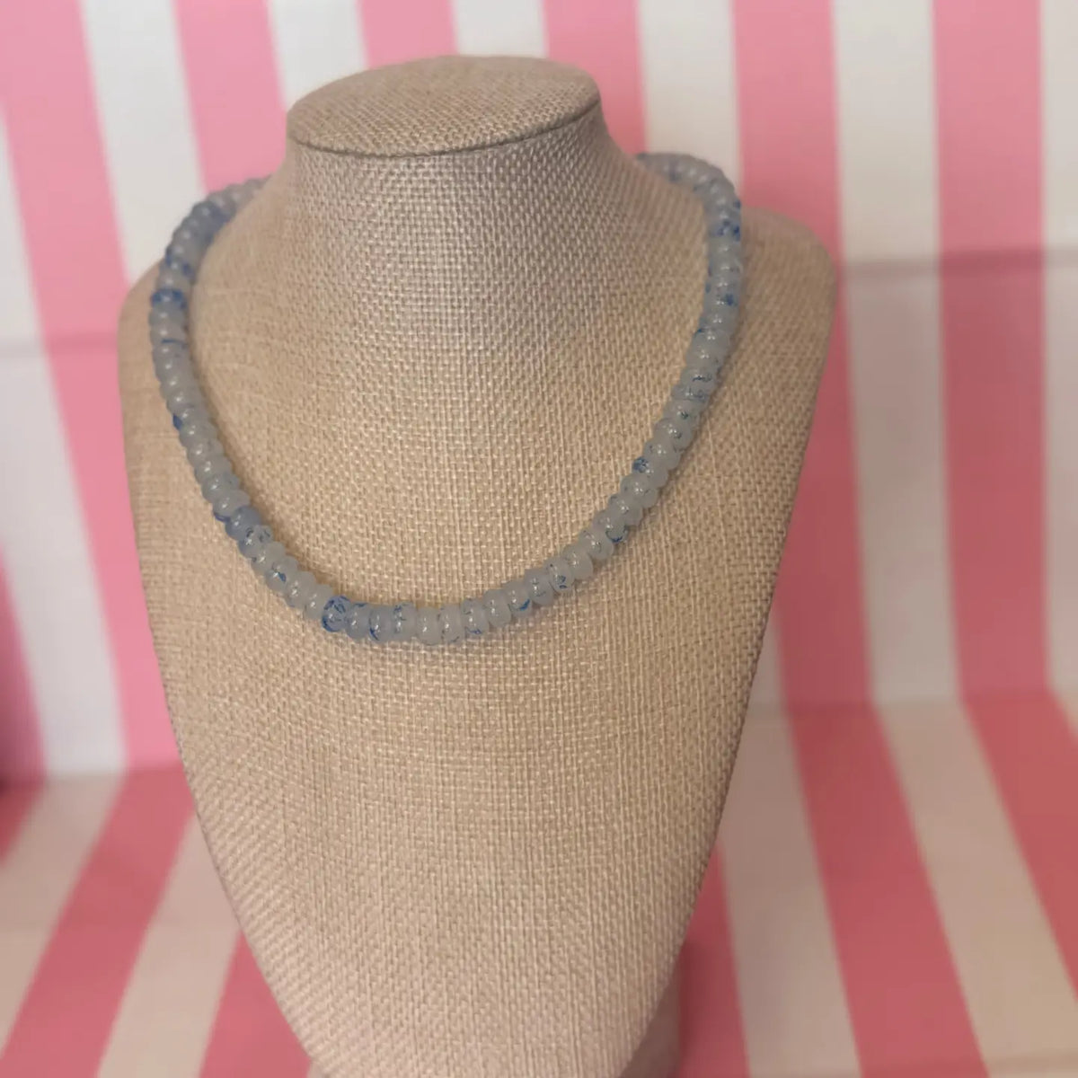 Light Blue Beaded Necklace