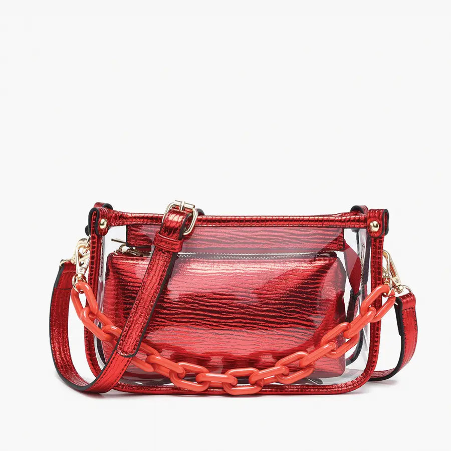 Jessica Stadium Clear Crossbody Bag