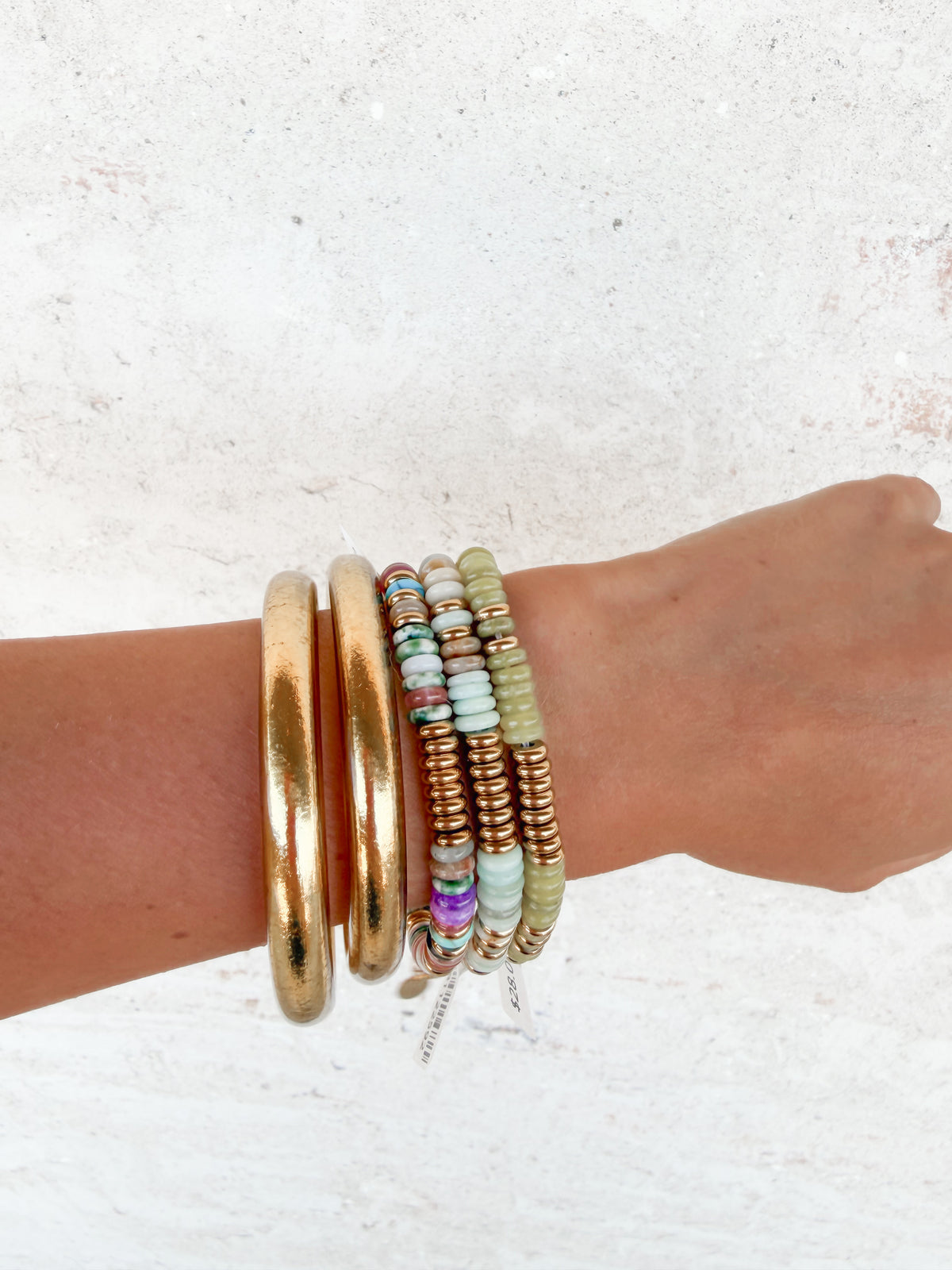 Aurora Lime Natural Stone Beaded Bracelet