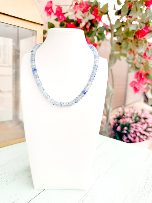 Light Blue Beaded Necklace