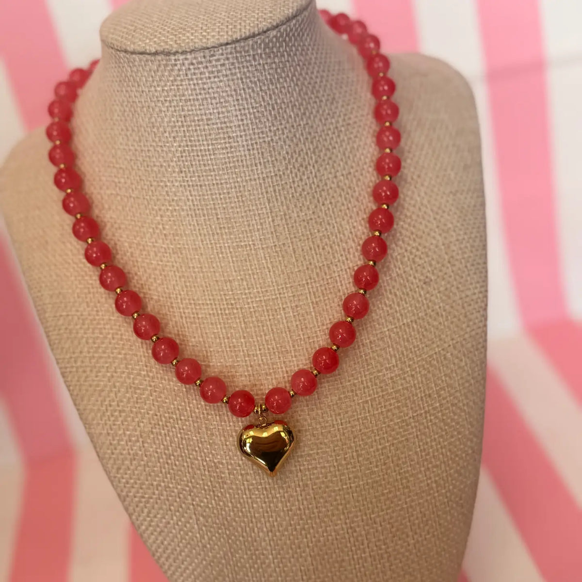 Small Bubble Heart Necklace