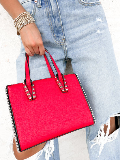 Brenda Contrast Tote Bag