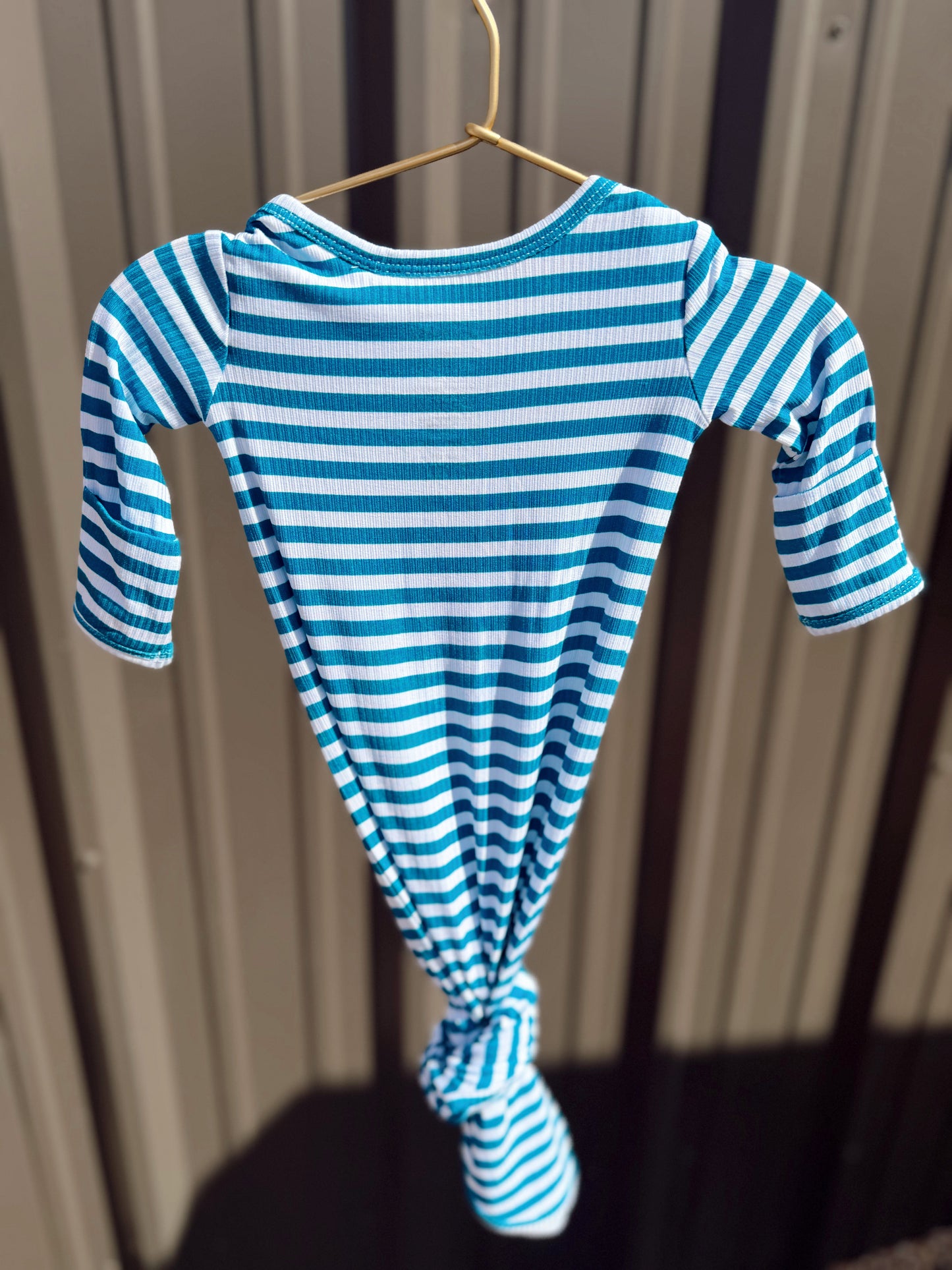 Cooper Blue Ribbed Gown
