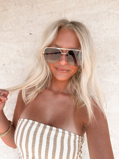 Shay - Women's Polarized Large Hair Friendly Aviator