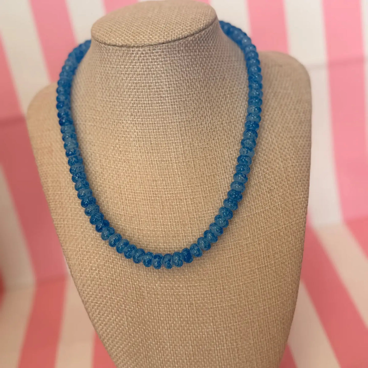 Blue Beaded Necklace