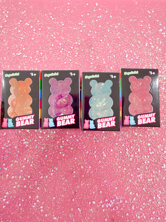 Glitter Gummy Bear Squishy
