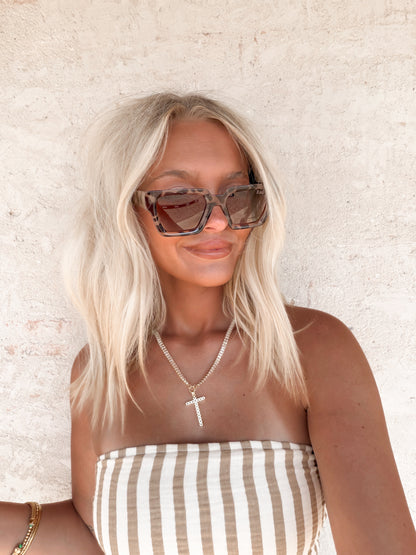 Allie - Women's Polarized Medium Rectangle Sunglasses