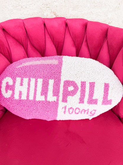 Chill Pill Hot Pink Hook Pillow