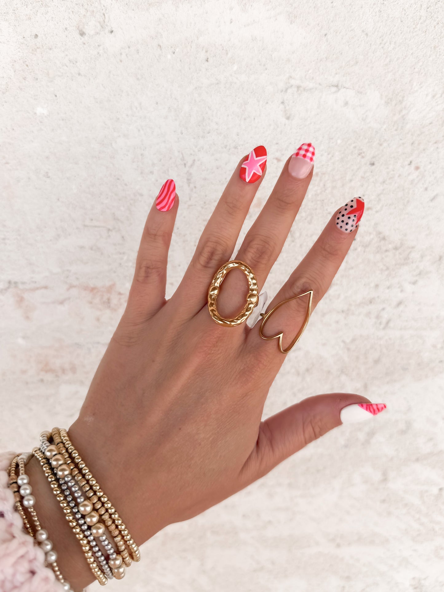 Siena Hammered Oval Ring