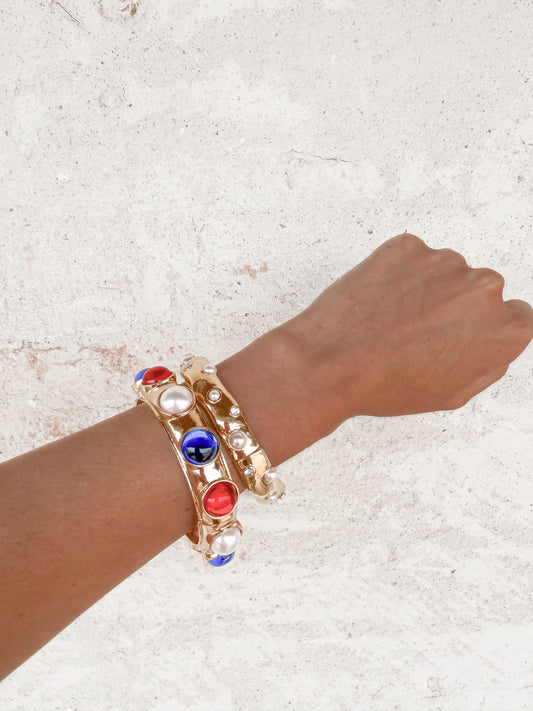 Red, White, and Blue Stretch Bracelet