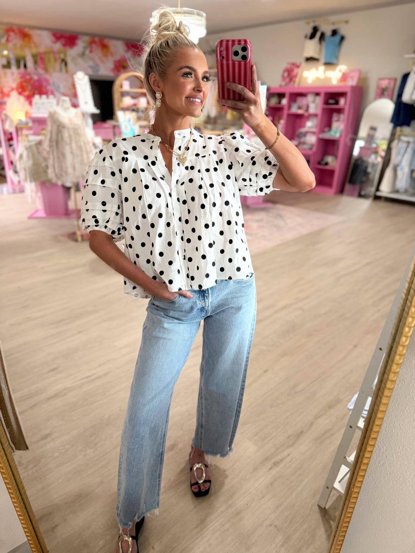 Brynlee Polka Top
