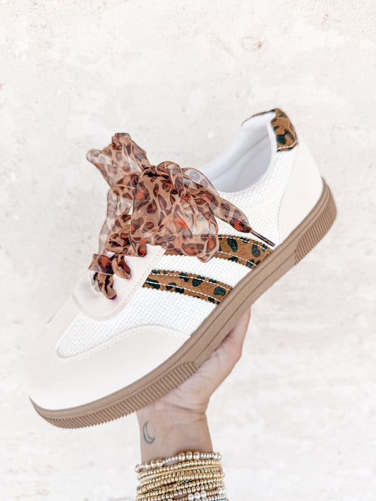 Step It Up Shoelaces-Sheer Cheetah