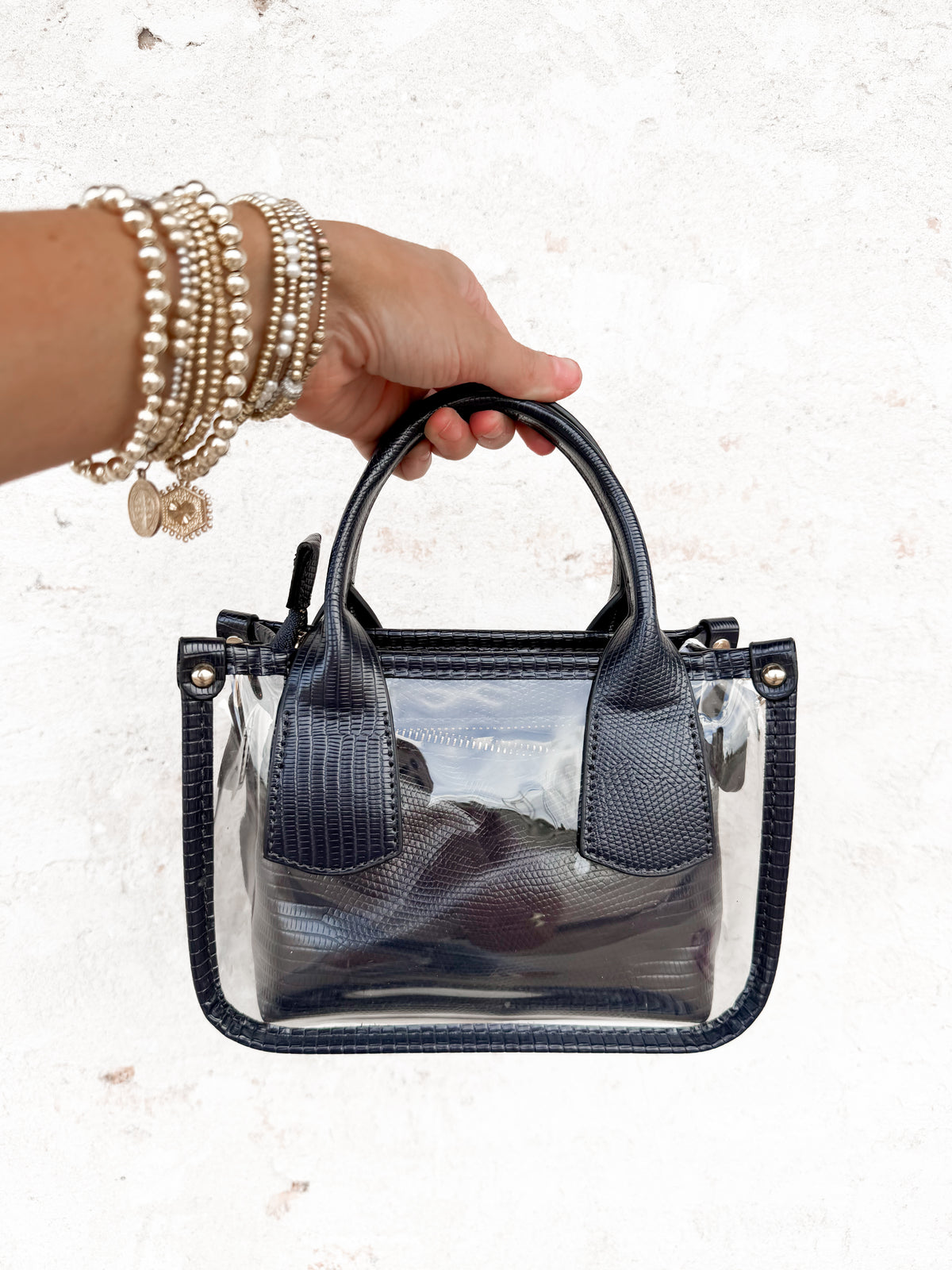 Stacey Clear Satchel Bag