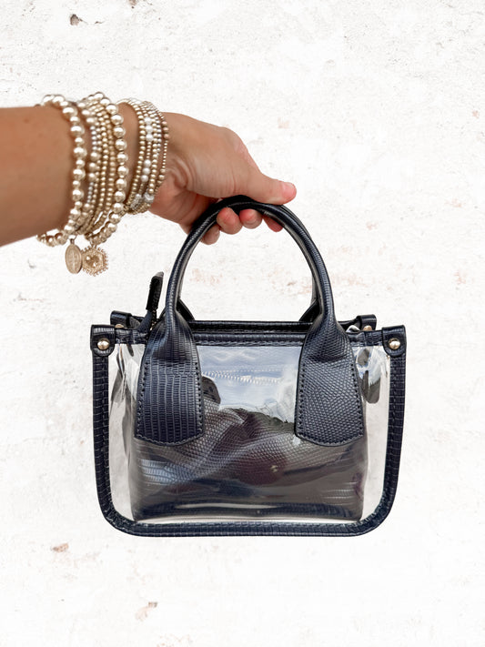Stacey Clear Satchel Bag
