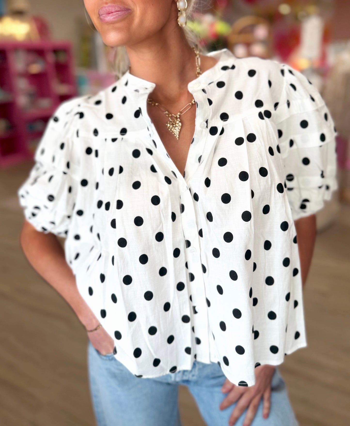 Brynlee Polka Top