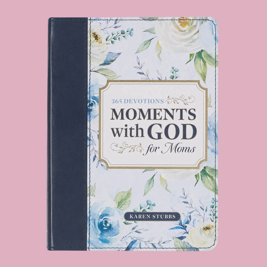 Devotional Moments with God For Mom's Faux Leather