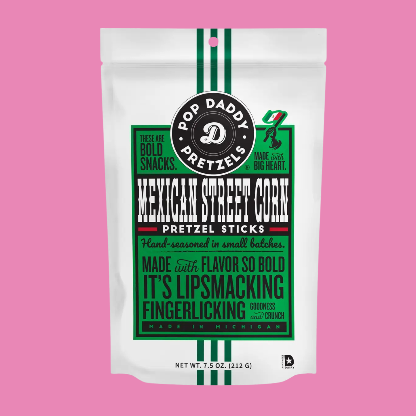 Pop Daddy – Mexican Street Corn Seasoned Pretzels 7.5oz