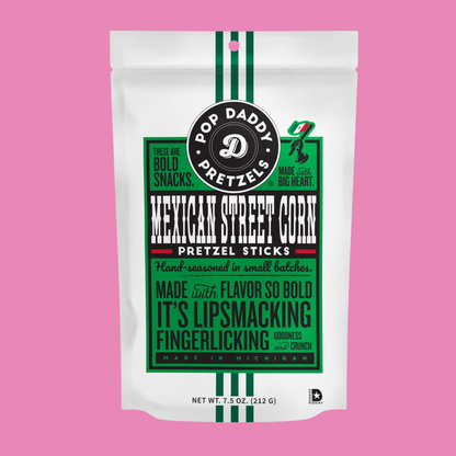 Pop Daddy – Mexican Street Corn Seasoned Pretzels 7.5oz