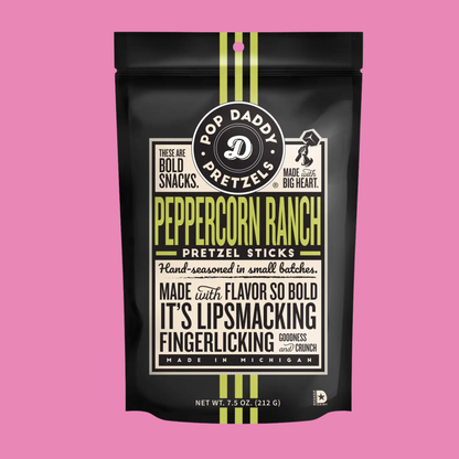 Pop Daddy – Peppercorn Ranch Seasoned Pretzels 7.5oz