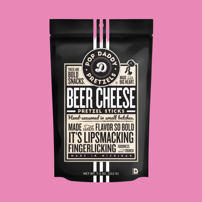 Pop Daddy – Beer Cheese Seasoned Pretzels 7.5oz