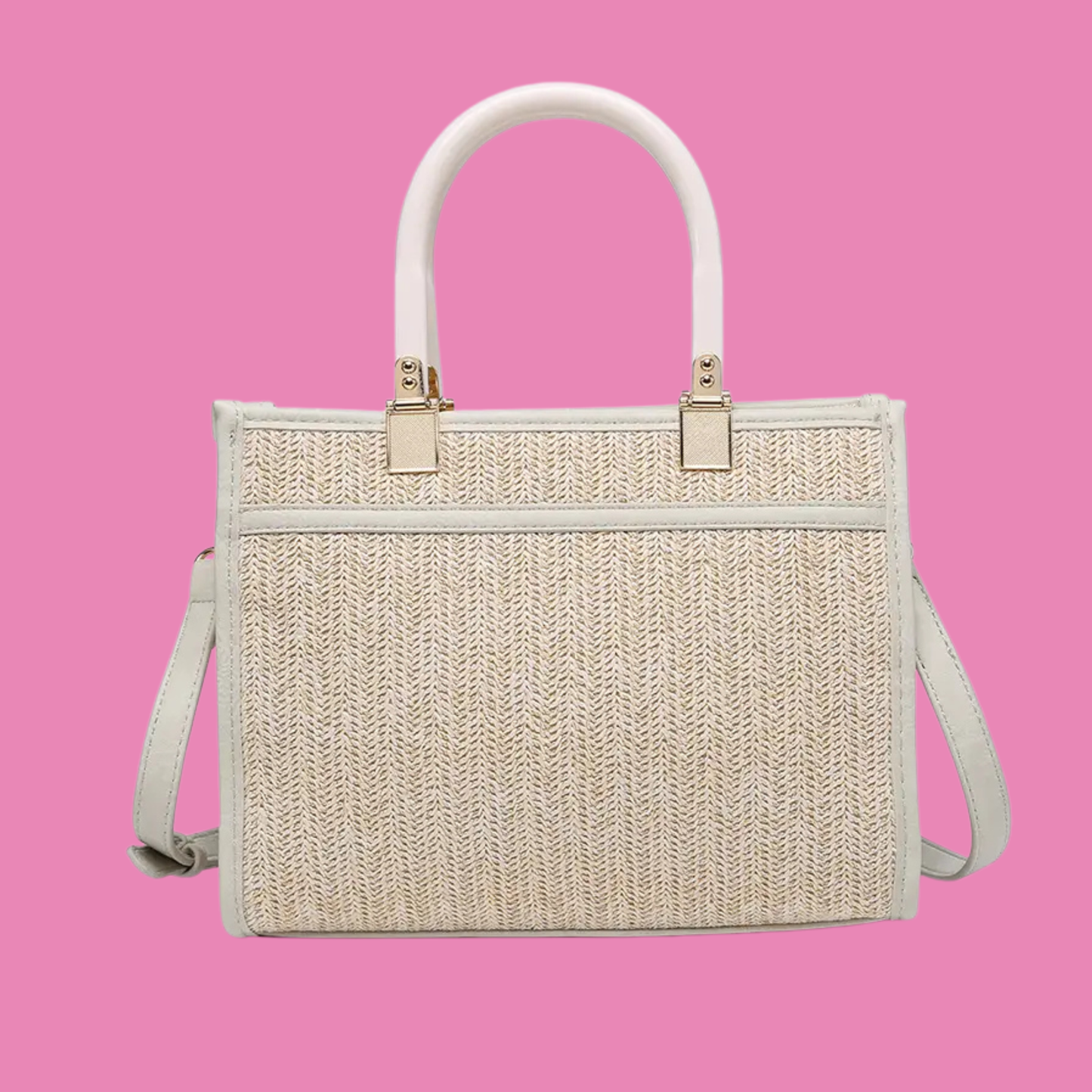 Kaya Rattan Satchel w/ Dual Handles