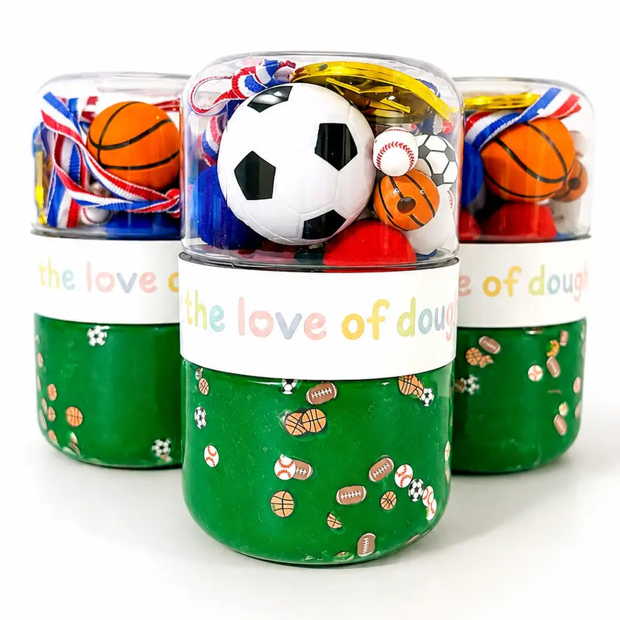 Sports Sensory Dough Double Jar