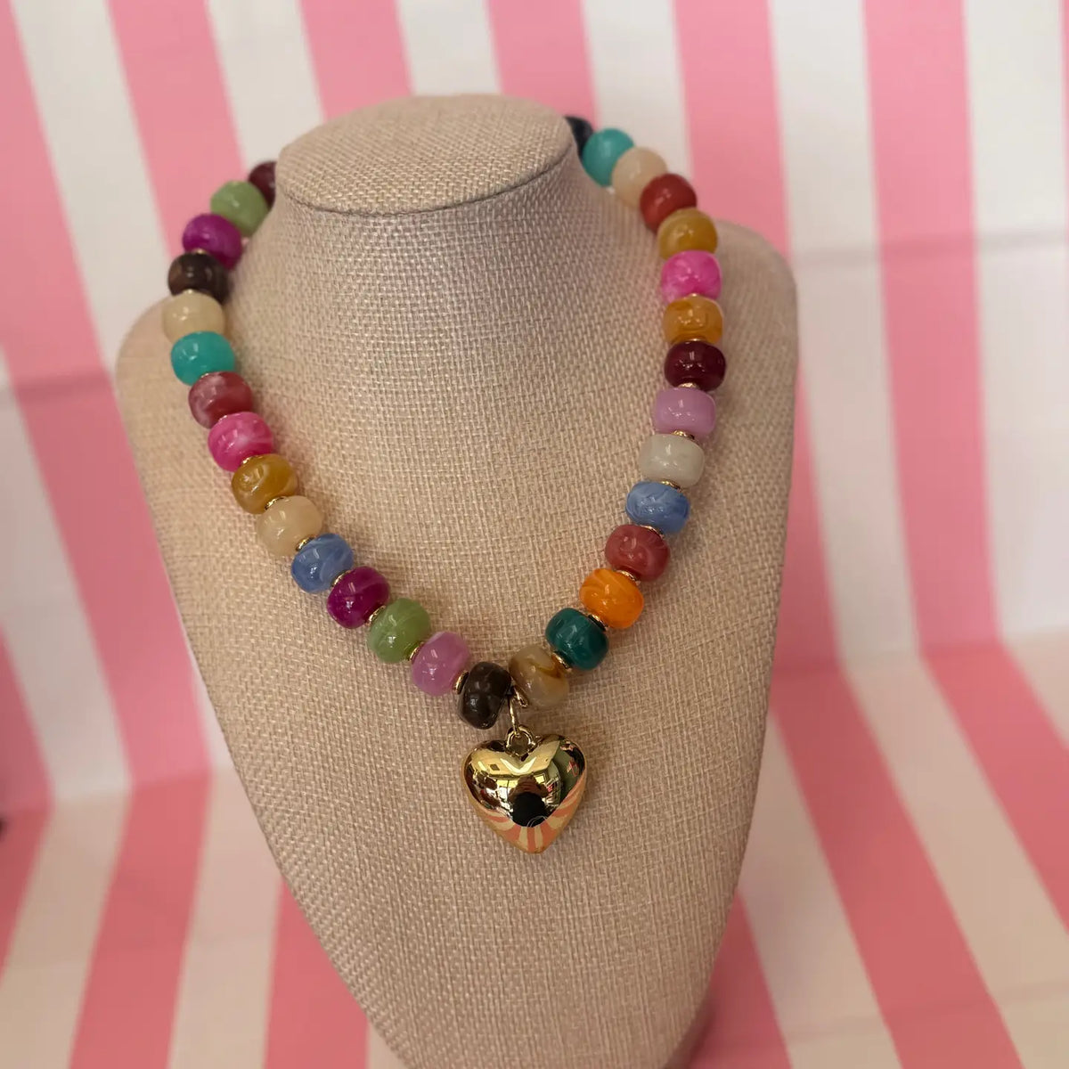 Big Bubble Heart Necklace