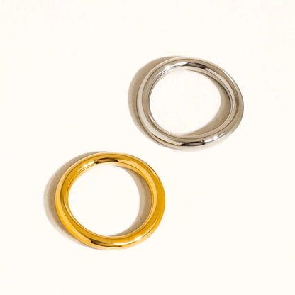 Andrée 18K Gold Non-Tarnish Double Two Tone Ring